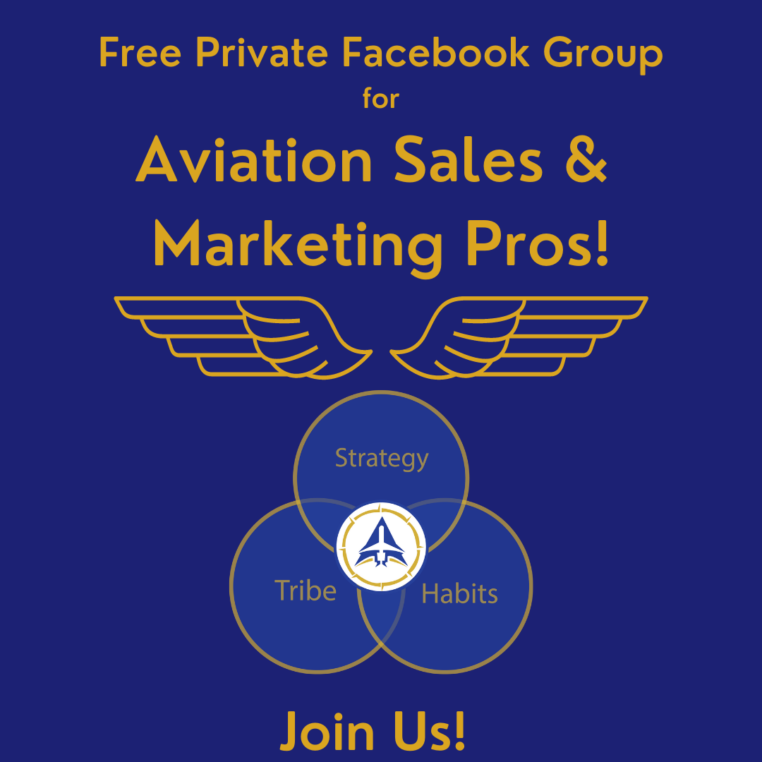 Join our Facebook Group for Aviation Sales & Marketing Pros