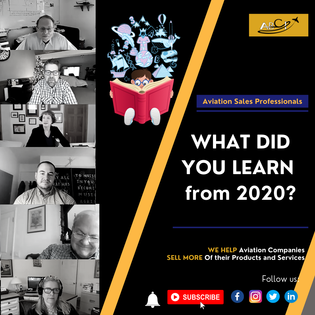 Aviation Sales and Marketing Pros - What Did You Learn from 2020?